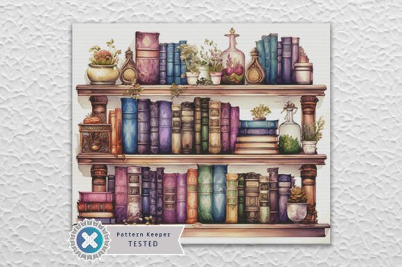 Bookshelf Plants Cross Stitch Pattern Review for Apparel