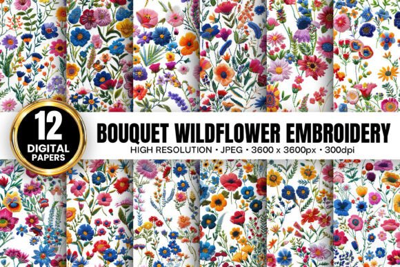 Bouquet Wildflowers Embroidery Patterns Review