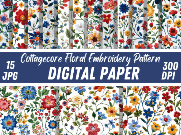 Cottagecore Floral Embroidery Patterns Review