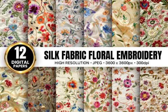 Floral Silk Fabric Embroidery Patterns Review