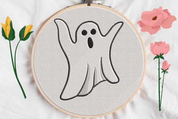 Halloween Ghost Embroidery Design Review for Boutique Apparel