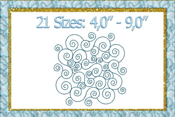 Quilting Swirls Block Embroidery Design Review for Small Business Merch