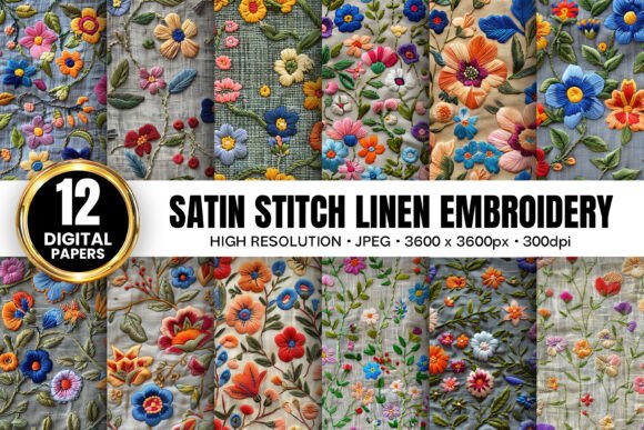 Satin Stitch Linen Embroidery Patterns Review