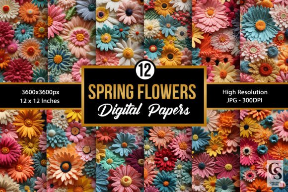 Spring Floral 3D Embroidery Patterns Review